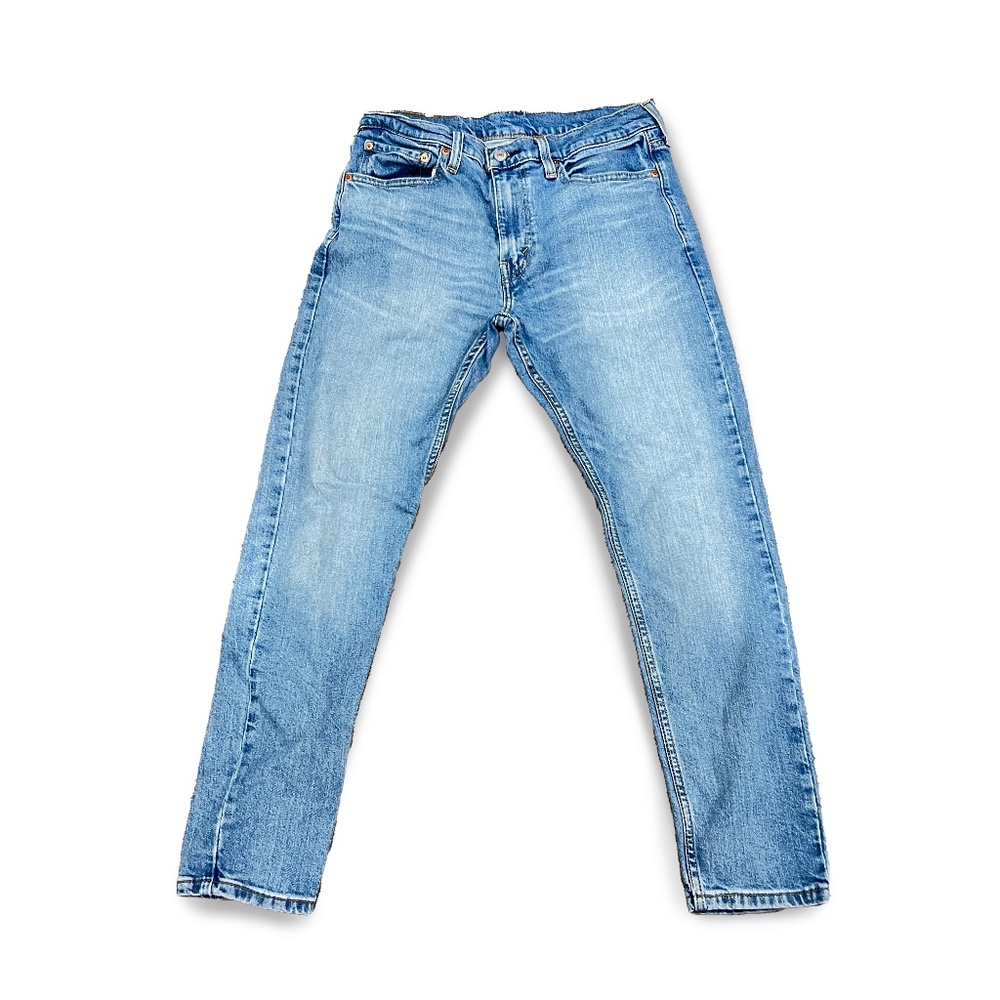 Levi's 512 Slim Tapered Jeans Men's 29x27 Light Wash Blue Denim Stretch western